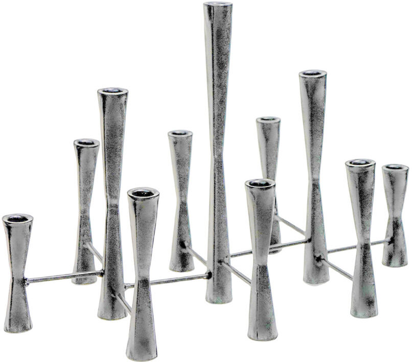 Ivyline Parker 11-Piece Candle Centrepiece Silver