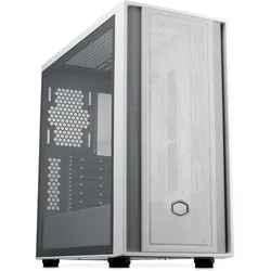 Cooler Master CoolerMaster Geh MasterBox 600 Lite White (ATX, mATX, Mini-ITX), PC Gehäuse, Weiss, Transparent
