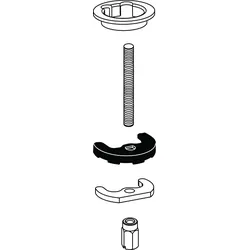 Ideal Standard Befestigungsset M8 mit Dichtung B964894NU
