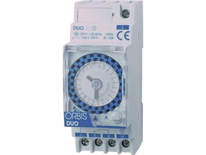Orbis OB291032 Duo D 230 volt analoge verdelerklok