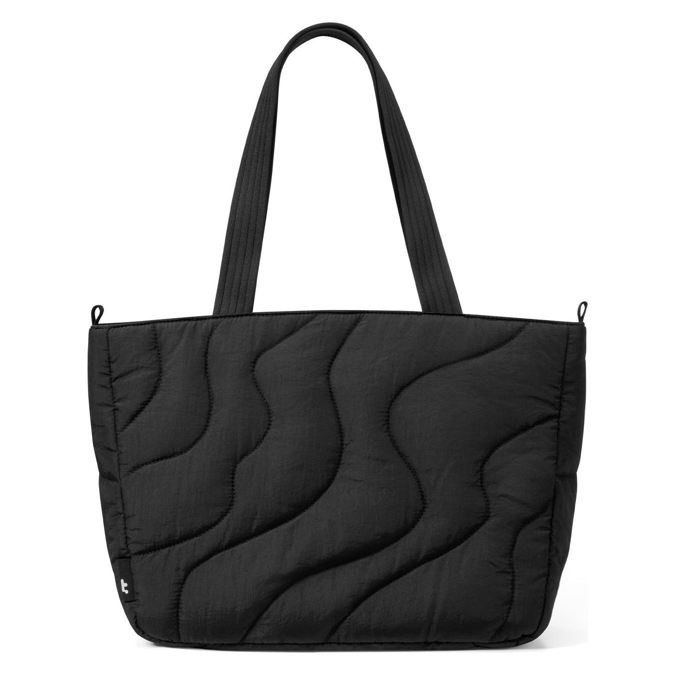 tomtoc Terra-T38 Puffy Laptop Tote Bag, 17.5L, black (16", Universal) (T38L1D1)