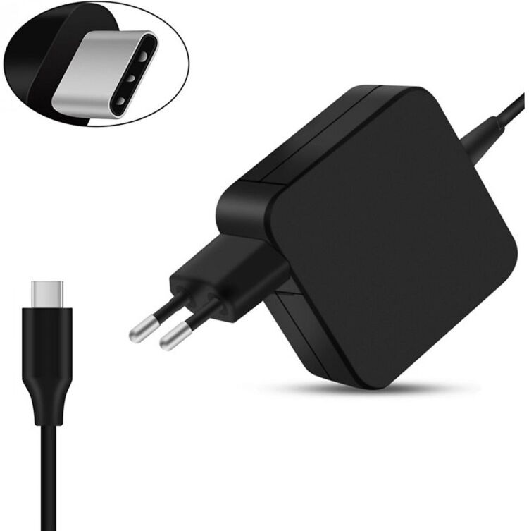 USB-C TYP C LADEGERÄT USB-C 45W 5V-2A, 9V-2A, 12V-2A, 14.5V-2A, 15V-3A, 20V-2.25A