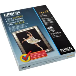 Epson Ultra Glossy Photo Paper  S041944  13x18cm  50 Blatt  300g