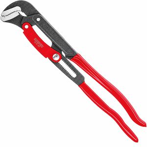 Knipex Rohrzange 83 61 020, Eckrohrzange S-Maul, 2 Zoll x 560mm, mit Schnelleinstellung