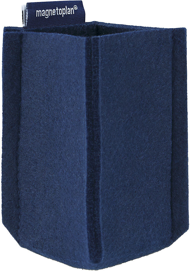 Stifteköcher magnetoTray, SMALL, HxBxT 100 x 60 x 60 mm, blau, ab 5 Stk magnetoplan