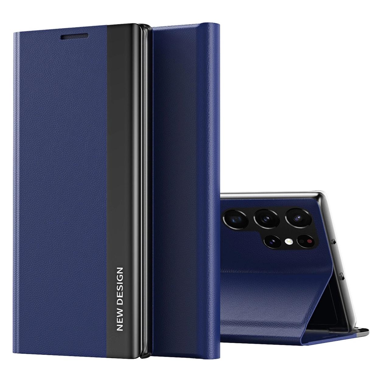 Hurtel Sleep Case Pro Hülle für Samsung Galaxy S25 Ultra mit Klappe und Ständer - Blau (Samsung Galaxy S25 Ultra) (SLEEP CASE PRO SAMSUNG GALAXY S25 ULTRA BLUE)