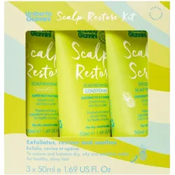 Umberto Giannini, Beauty Geschenkset, Scalp Restore Starter Kit Travel Scalp Restore Shampoo Conditioner und Exfoliating Scalp Scrub (Haarpflege Set)