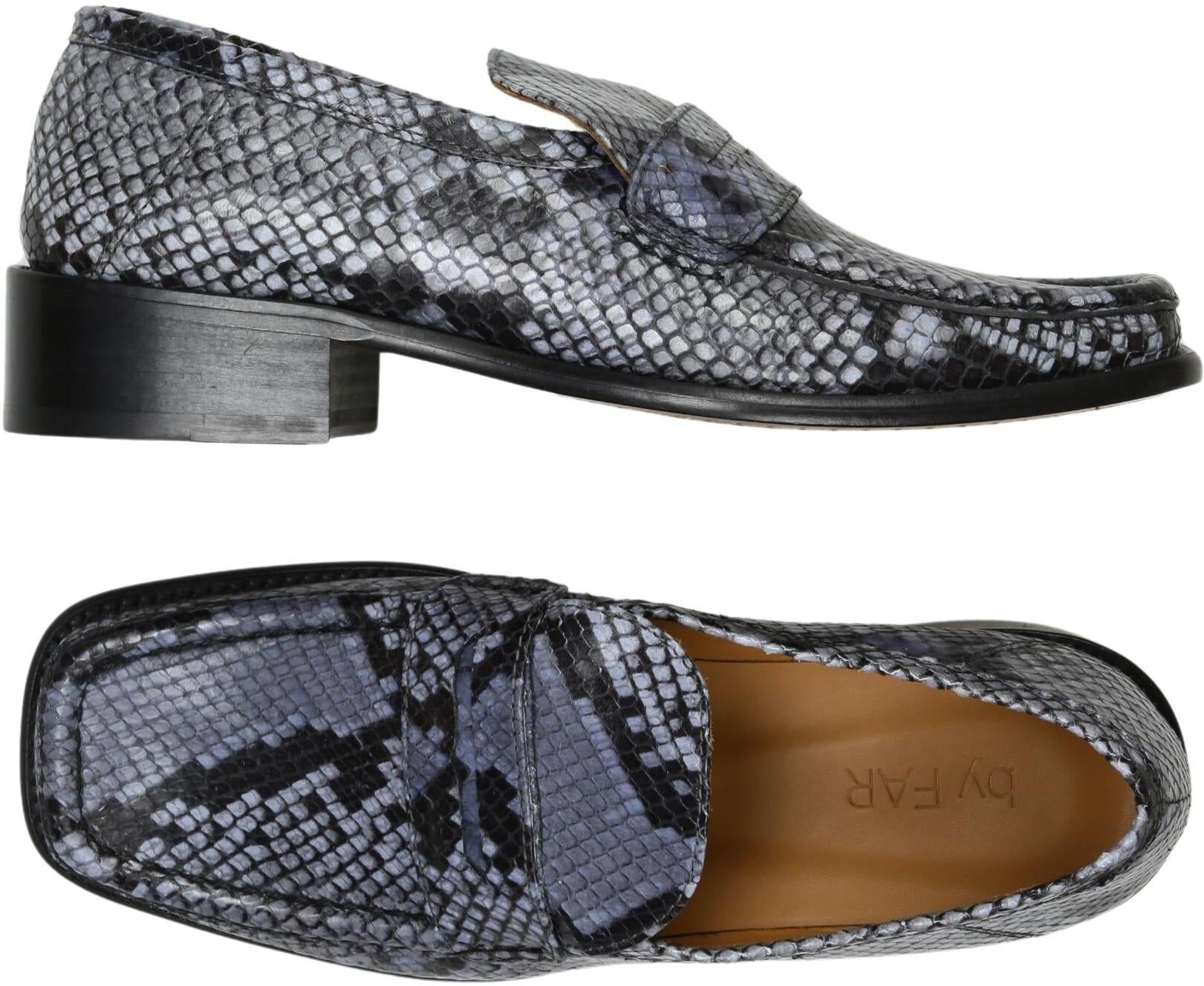 by FAR Damen Halbschuh, Grau, Gr. EU 37, Leder - Second Hand