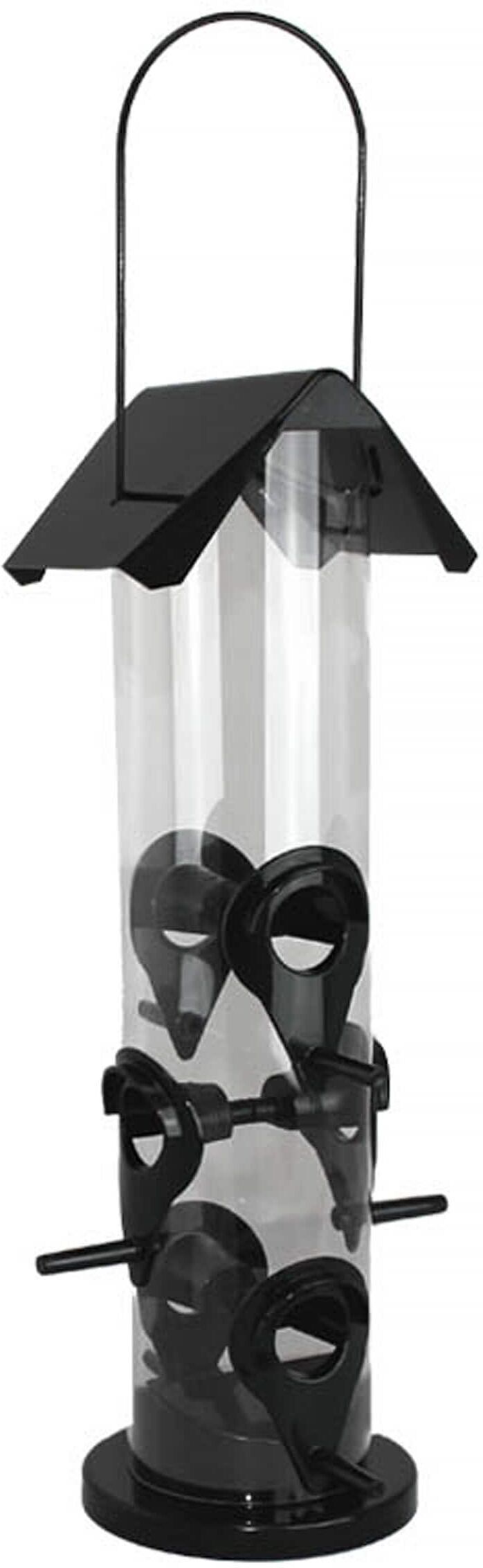 Fågelmatare plast, 140 x 140 x 345 mm