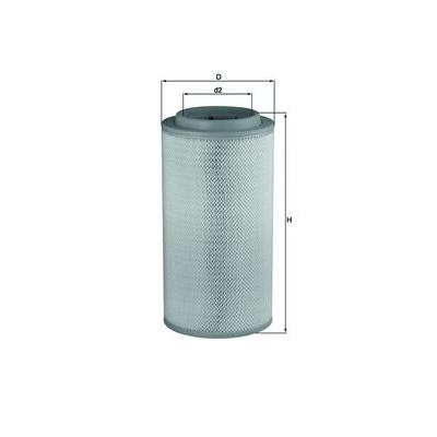 KNECHT Luftfilter LX 1734 267mm für Mercedes