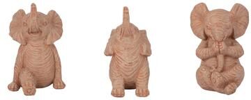 Sagebrook Home "Resin Stone Look Yoga Elephant Figurines Set - 6"""
