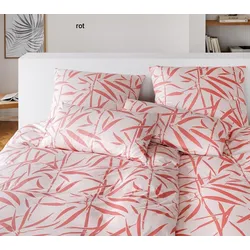 Elegante Bettwäsche Sweet Grass - 135x200 cm + 80x80 cm	rot
