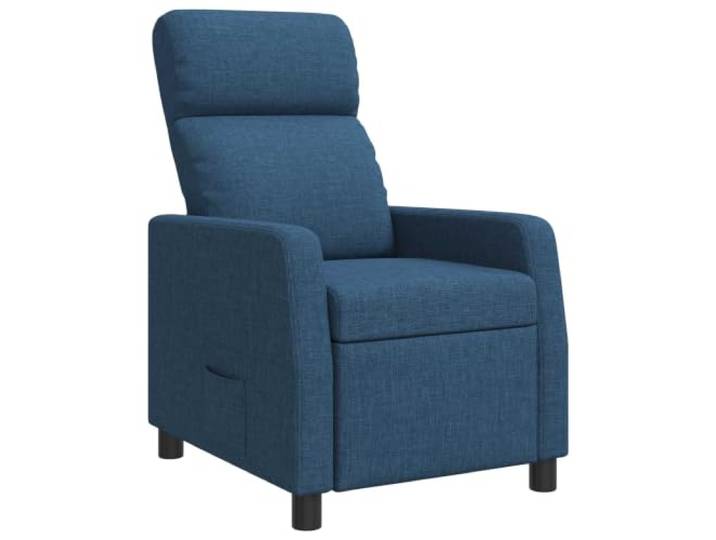 HAQWRDQSG Liegesessel Relaxsessel Verstellbar Stoff Blau 66x95x100 cm Komfortabler Fernsehsessel mit verstellbarer Rückenlehne für Ihr Wohnzimmer, flachen Armlehnen und solider Polsterung.