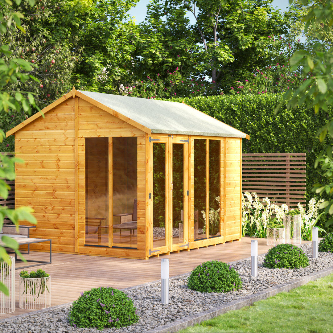 Powersheds 10 x 8ft Timber Tongue & Groove Apex Summerhouse