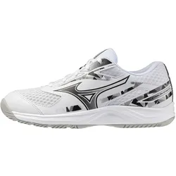 Mizuno Stealth Star 3 Handballschuhe 59 - white/black/fiery red 34.5