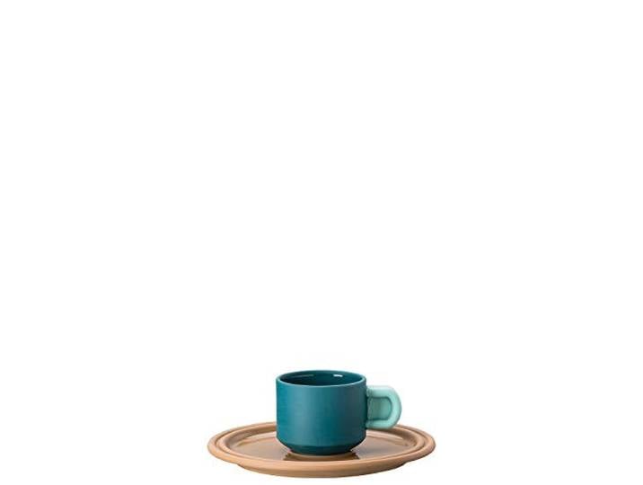 Rosenthal - Espressotasse, Mokkatasse - Tonque Peacock - Porzellan - 2-TLG.