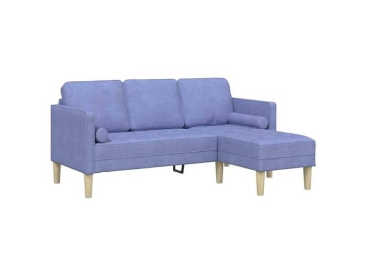 KUTYWEXFM 3-Sitzer Sofa L-Form Modular Ecksofa Couch Jeansblau 173x131cm Modulare Polsterecke mit atmungsaktivem Polyesterbezug für flexibles Wohnzimmer-Layout und bequemes Sitzen.