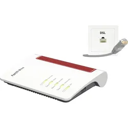 FRITZ! WLAN Router!Box 7530 AX+ Fritz!Fon C6 Black Edition 2.4 GHz 5 GHz 1800, Router, Schwarz