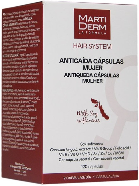 Martiderm Hair System Anti-Hair Loss for Women 120 Capsules