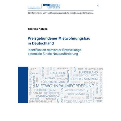 Preisgebundener Mietwohnungsbau in Deutschland, Taschenbuch von Theresa Kotulla, Cuvillier Verlag, 978-3-7369-7199-8