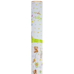 Geschenkpapier Hello Baby! 70 x 150 cm Papier Bunt