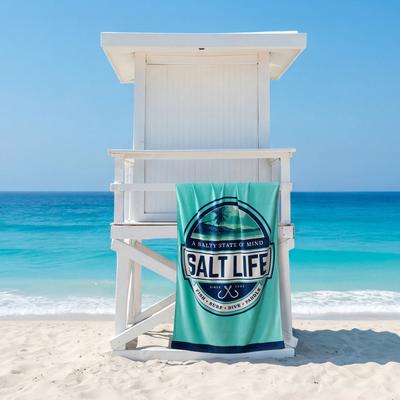 Salt Life Salty State Of Mind Beach Towel - 64x38