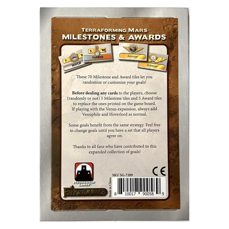 Stronghold Games Terraforming Mars - Milestones and Awards (Englisch, 2 - 5 Spieler) (SHG_SG7209)