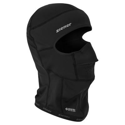 Sturmhaube ZIENER "IQUITO-Z GORE-TEX WINDSTOPPER JUNIOR", Jungen, Gr. S, schwarz, Materialmix, Mützen, GORE-TEX WINDSTOPPER, winddicht, atmungsaktiv, warm, elastisch