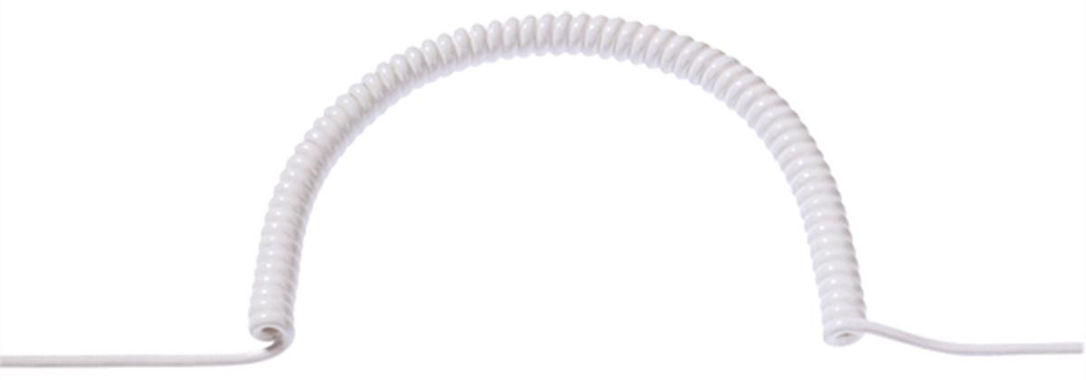 Bachmann aansluitkabel H05VV-F 3G1,5mm², wit, 0,2m rechte kabel