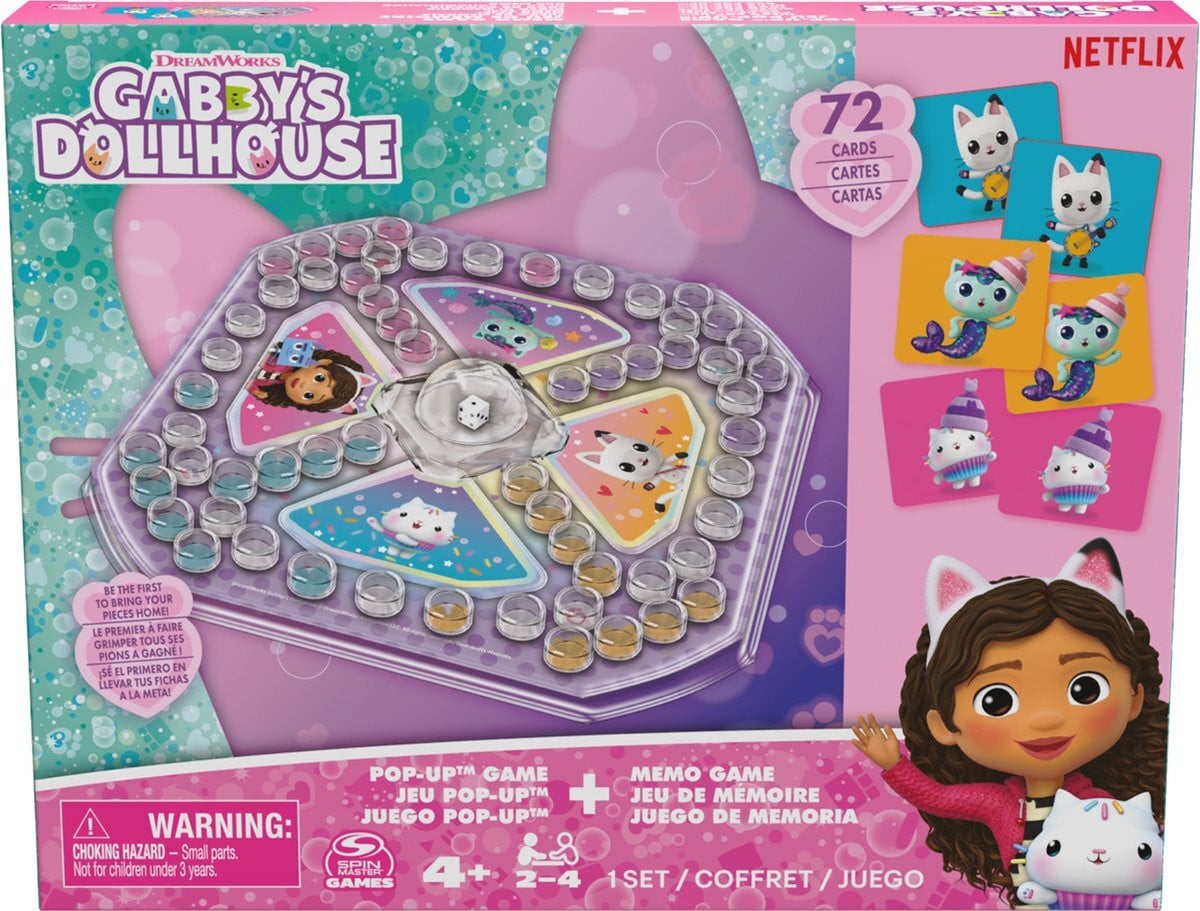 Spin Master Gabby's Dollhouse Memory Spel voor kinderen vanaf 4 jaar