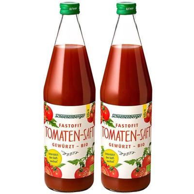 Fastofit gewürzter Tomatensaft Bio Schoenenberger 2x 2x750 ml Saft