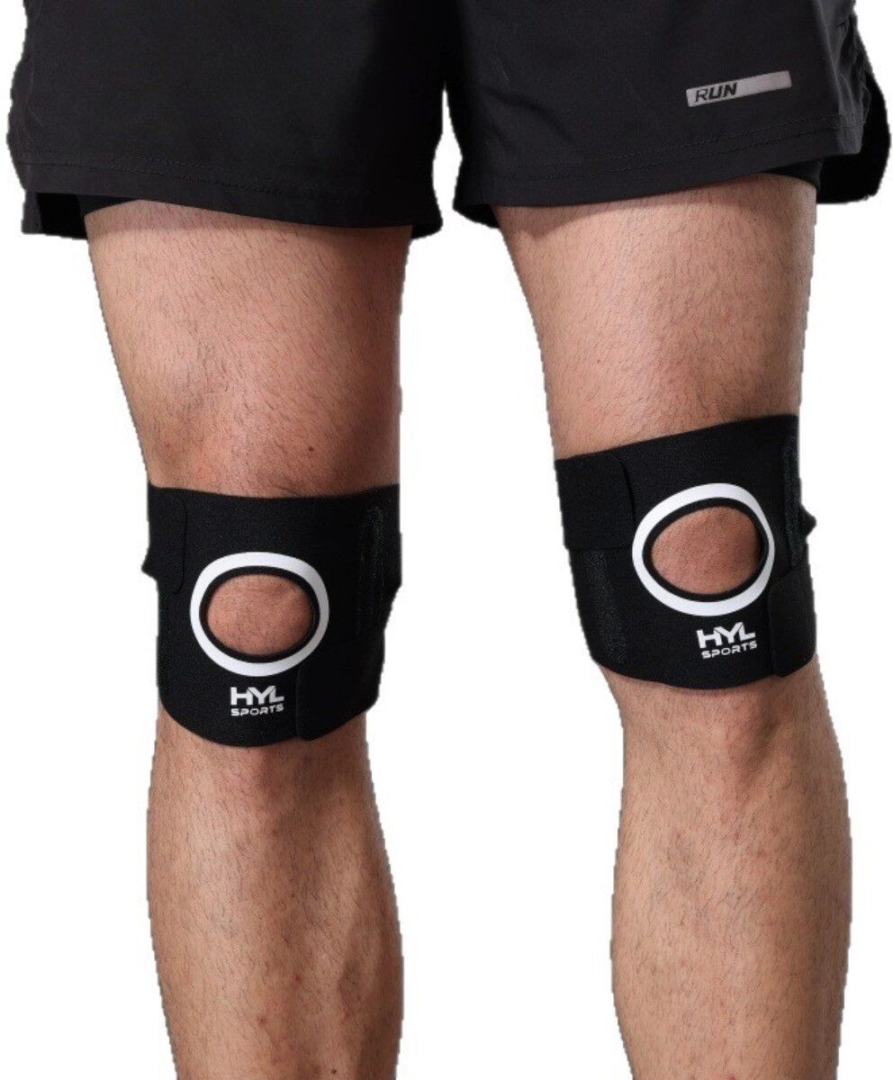 INF 1 paire d'attelles de rotule fines pour l'été – Soutien respirant et léger avec ressort monobloc et sangles de compression
