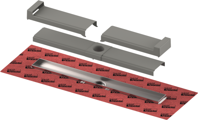 TECE TECEdrainline Evo Duschrinne 900 mm  600902 befestigte Seal System Dichtmanschette