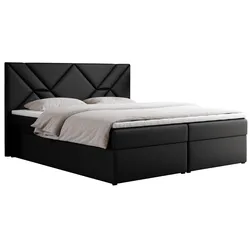 BOXBETT NEOMI 200/200 - Schwarz Kunstleder - H3 - Visco