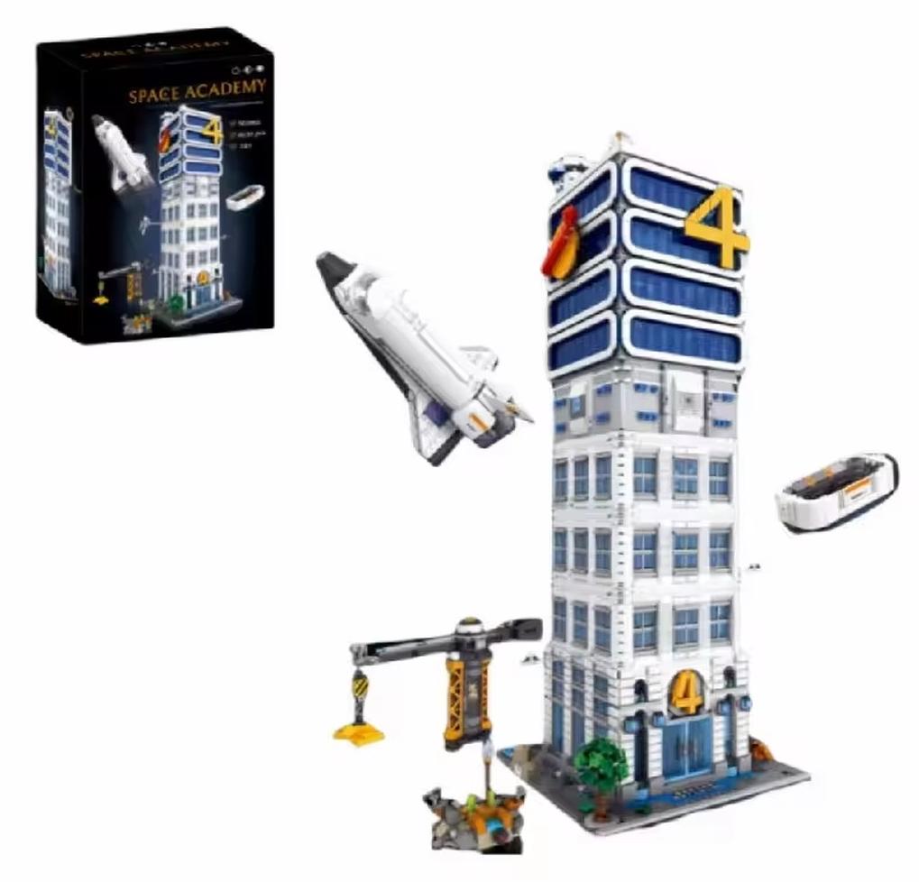 Four Heroes Tower House Bauset - Modulares Turmhaus im Stadtwohnungsstil - 6135 Teile - ABS-Kunststoff - Kleine Bausteine - Ab 14 Jahren - Mit Box