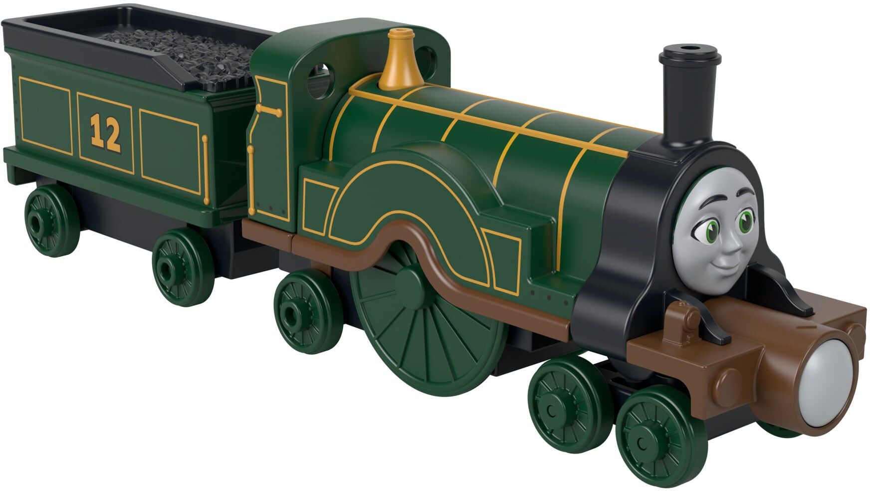 Mattel Thomas & Friends Emily Deluxe Metal Die-Cast Engine for Kids - Push-Along Train - Dark Green - Ages 3 and Up