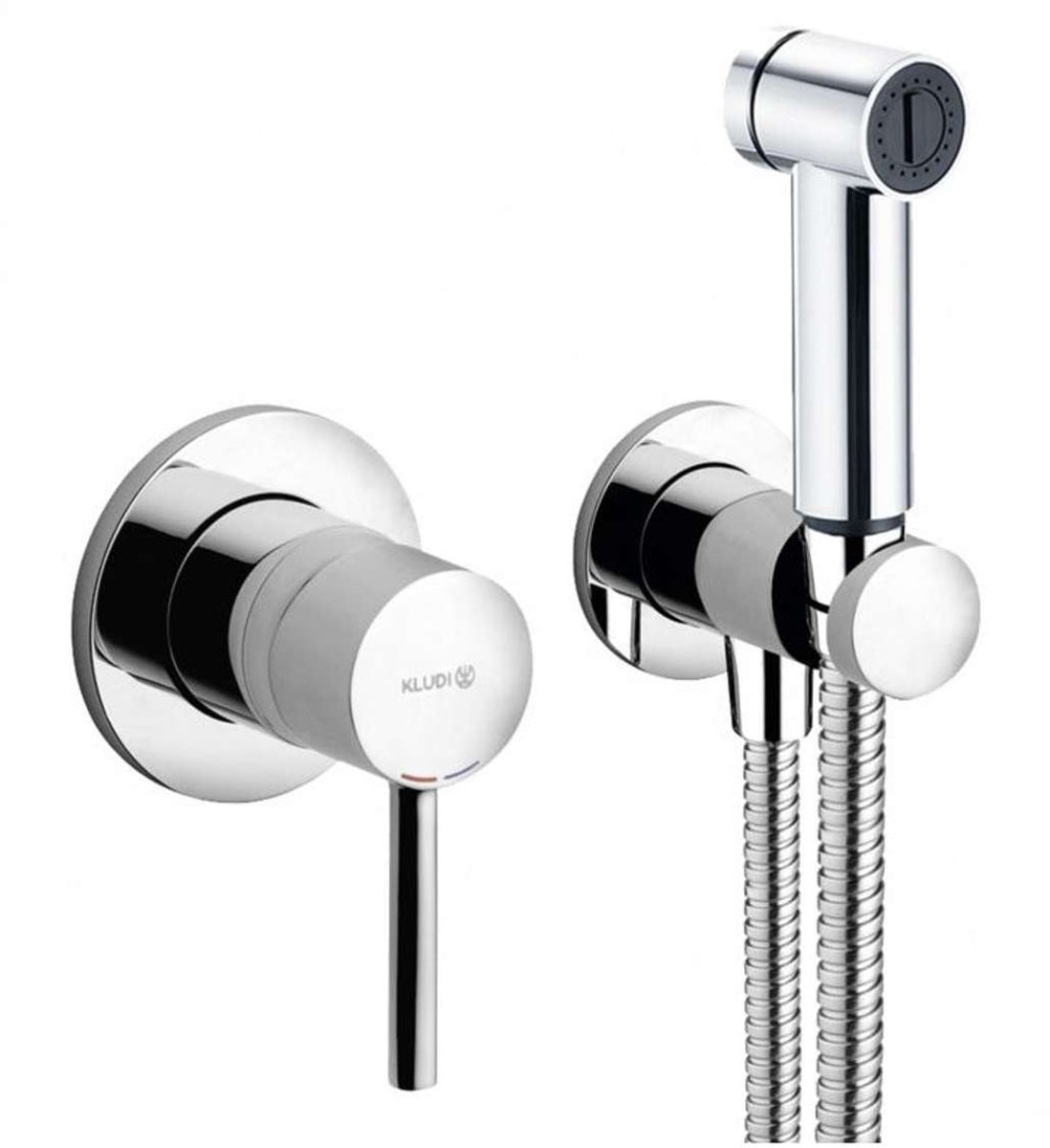 Kludi Bozz Inbouw mengkraan met bidetdouche, chroom, 389980576