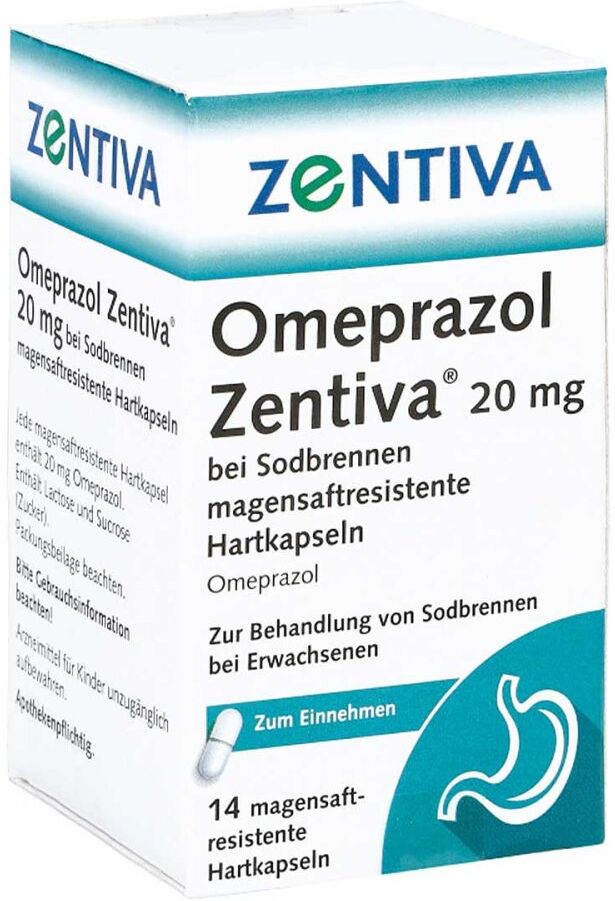 Omeprazol Zentiva 20mg bei Sodbrennen