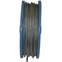 Pösamo, Seil, Drahtseil Psamo 6 mm Stahl verzinkt Meterware (50 m)