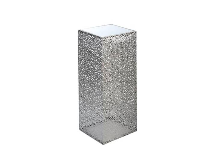 Casablanca Deko-Säule Purley Metall, silberfarben, B/T 27 cm, H 100 cm