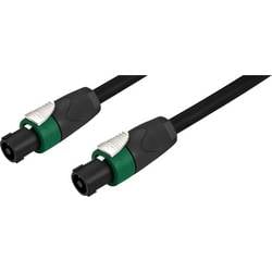 Monacor Lautsprecher Kabel 4 x 2.5 mm² 5 m Schwarz 0125680