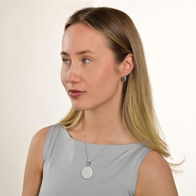 Kettenanhänger ADELIA´S "Anhänger aus Edelstahl", silber, Schmuckanhänger, Damen, Edelstahl, Kettenanhänger, Ideal zum Verschenken – schlicht und stilvoll