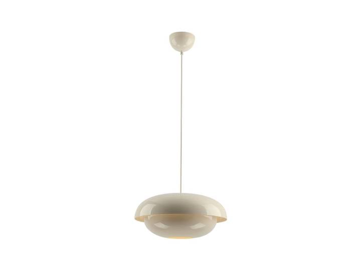 Suspension ronde en métal écru