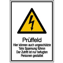 SAFETYMARKING Warn-Kombischild Achtung Kunststoff (B x H) 210 mm x 297 mm ISO 7010 1 St. 43.1337