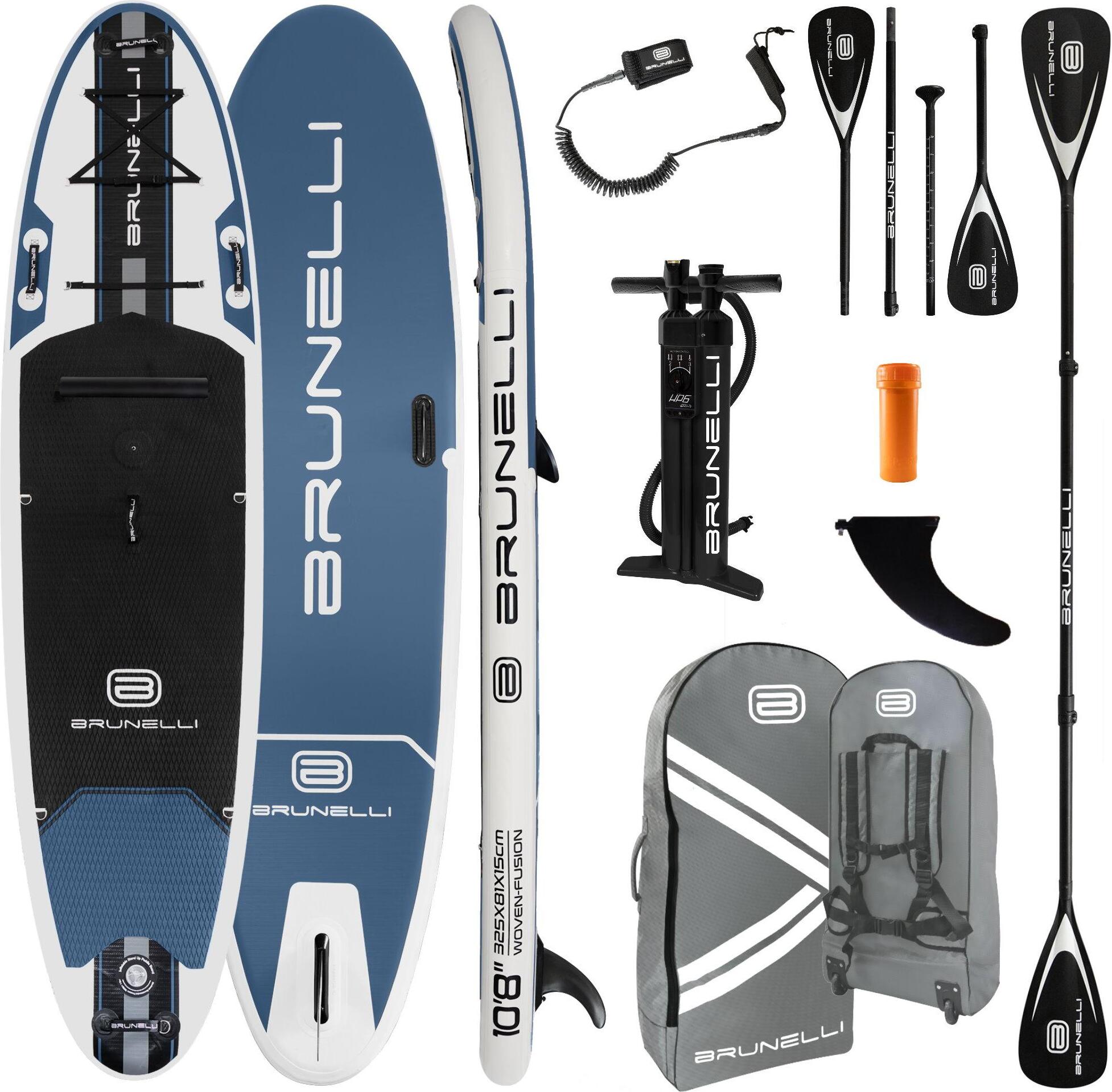 BRUNELLI 10.8 Windsurf Woven X Fusion Double Layer SUP Board Stand Up Paddle Set Stand Up Board