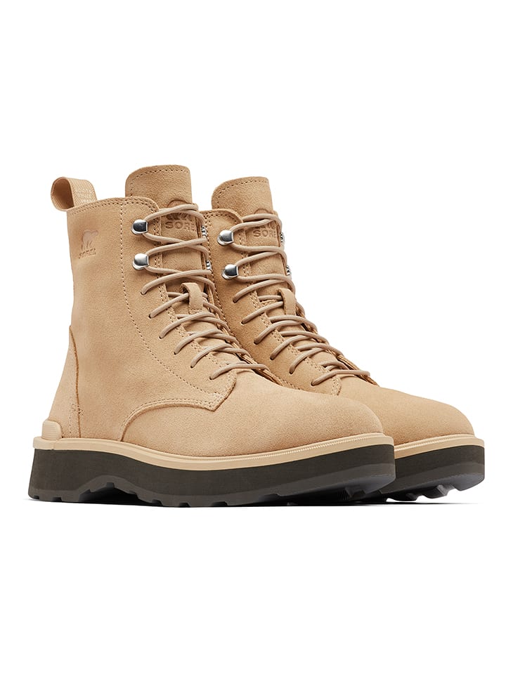 Sorel Leder-Boots "Hi-Line" in Beige - 37