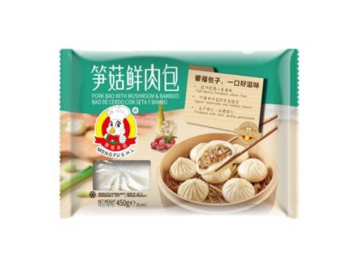 Meng Fu Bao au porc et au champignon avec bambou 450 g