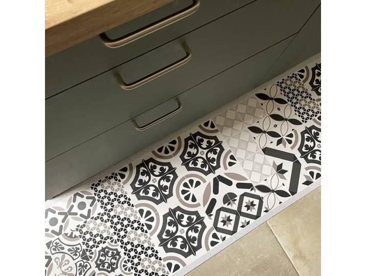 Tapis antidérapant - vinyle - int./ext. - multicolore - 120x200cm