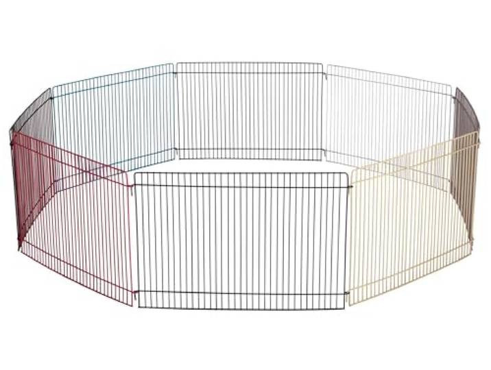 TRIXIE Indoor ren – ren voor kleine dieren voor muizen en hamsters – uitbreidbaar – gelakt metaal – Ø 86 × 23 cm – 6247