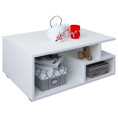 Couchtisch VCM "Holz Sofatisch Couchtisch Wohnzimmertisch Sulas", weiß, B:80cm T:50cm, Tische, Couchtisch